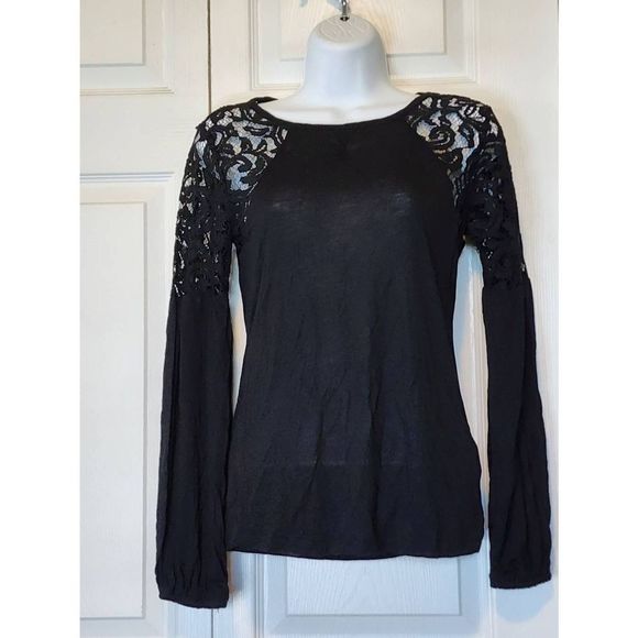 Michael Kors Tops - Michael Kors Black Top with Lace